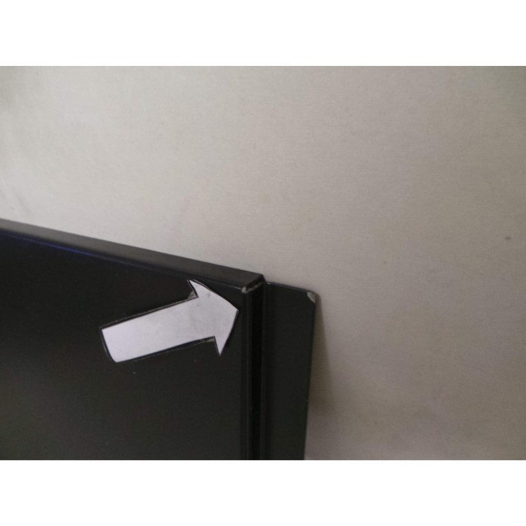 GRADE A3 - Moderate Cosmetic Damage - Rangemaster Universal Black 60cm Wide Splashback