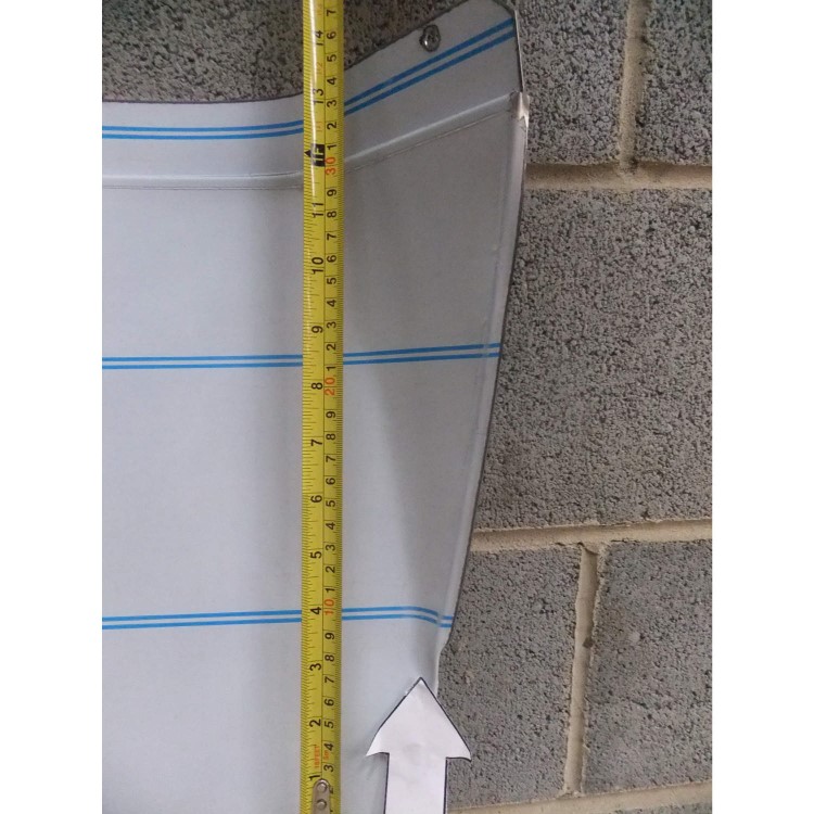 GRADE A3 - Rangemaster 75840 Toledo 110cm Wide Splashback - Stainless Steel