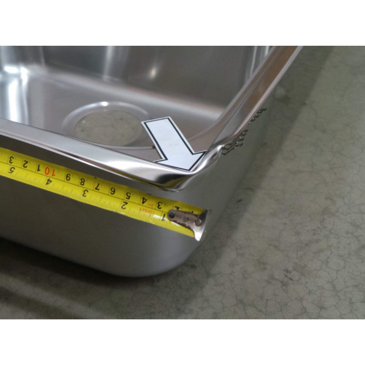 GRADE A3 - Heavy cosmetic damage - GRADE A2 - Minor Cosmetic Damage - Franke ASX651 Ascona 1.5 Bowl Reversible Stainless Steel Sink