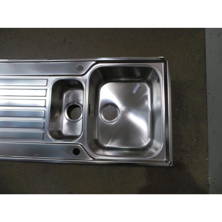GRADE A3 - Heavy cosmetic damage - GRADE A2 - Minor Cosmetic Damage - Franke ASX651 Ascona 1.5 Bowl Reversible Stainless Steel Sink
