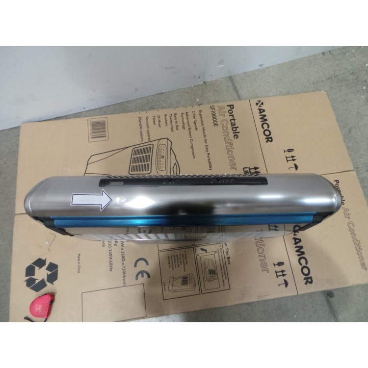GRADE A2 - Light cosmetic damage - Zanussi ZHT610X 60cm wide Conventional Cooker Hood - Stainless Steel