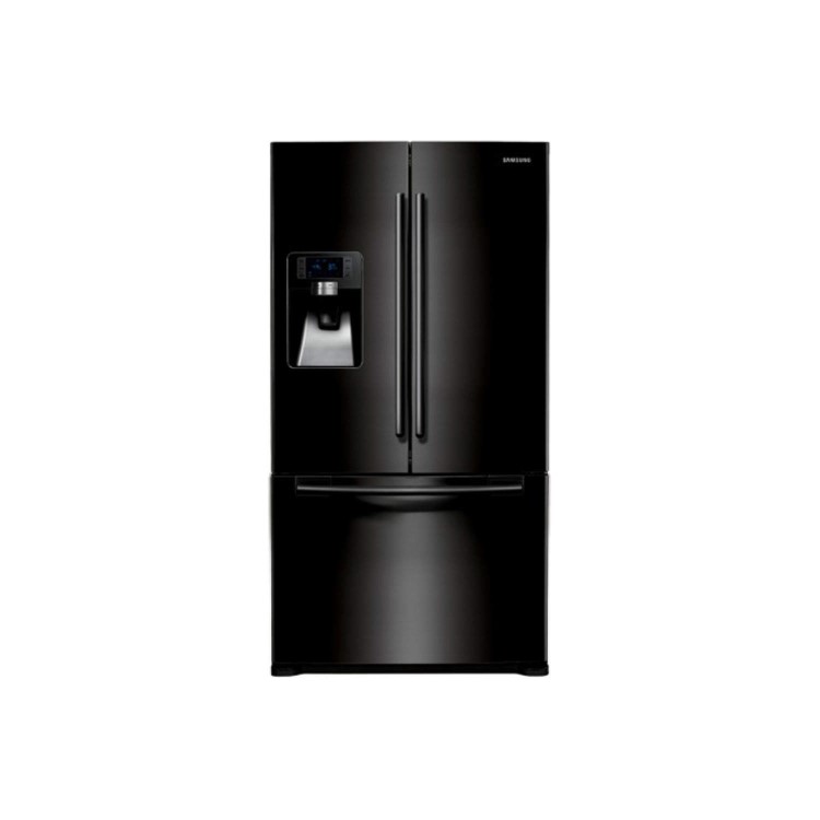 GRADE A2 - Light cosmetic damage - Samsung RFG23UEBP1 G-series 3-door Large Capacity Freestanding Fridge Freezer - Gloss Black