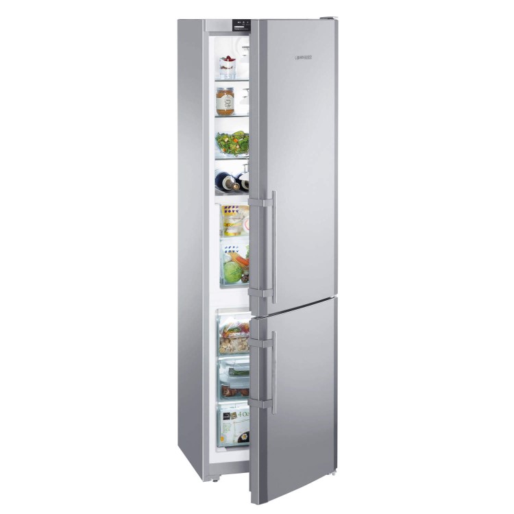 GRADE A2 - Light cosmetic damage - Liebherr CBNPes3756 297 Litre 201x60cm Freestanding Fridge Freezer With BioFresh Drawers - Stainless Steel