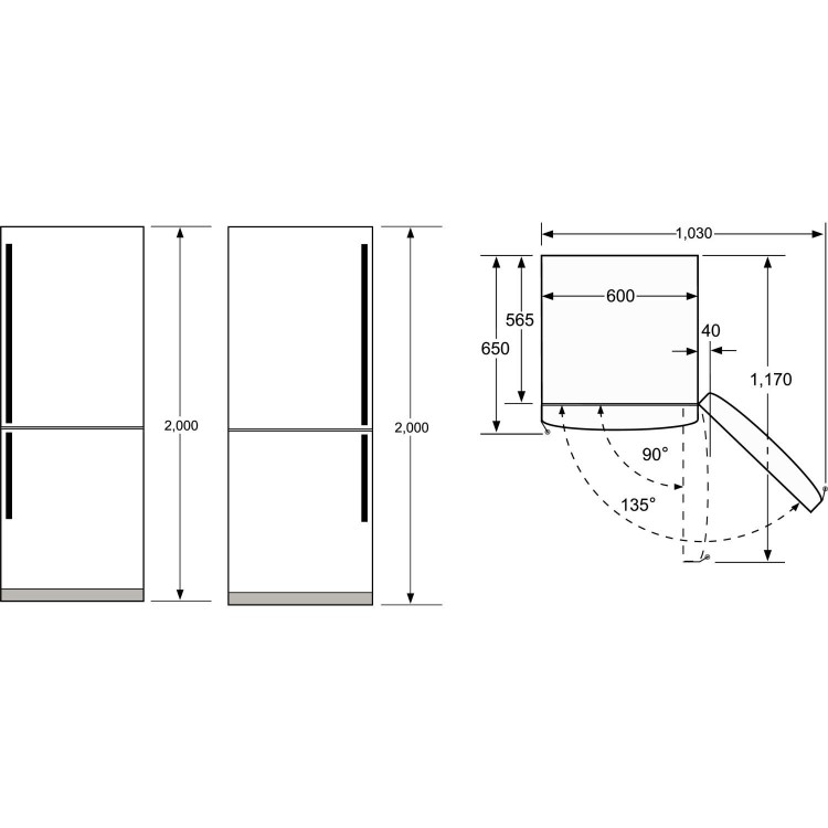 GRADE A2 - Light cosmetic damage - Neff K5886X4GB Frost Free Freestanding Fridge Freezer in stainless steel doors