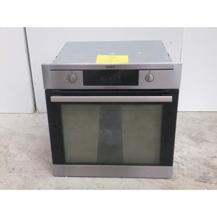 GRADE A2 - Light cosmetic damage - AEG BP5003021M Pyroluxe Plus Electric Built-in Single Oven - Anti-Fingerprint Stainless Steel