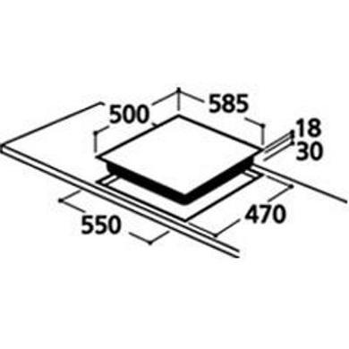 CDA HCG521SS Stainless Steel Four Burner Gas Hob