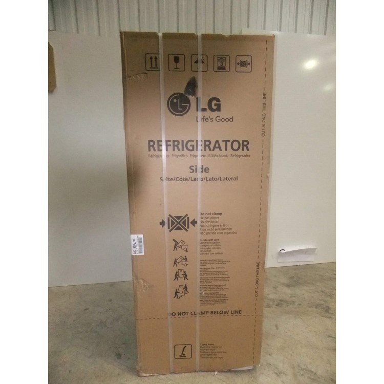 GRADE A2 - Light cosmetic damage - LG GB3133PVJW 190x60cm Freestanding Fridge Freezer - Platinum Silver