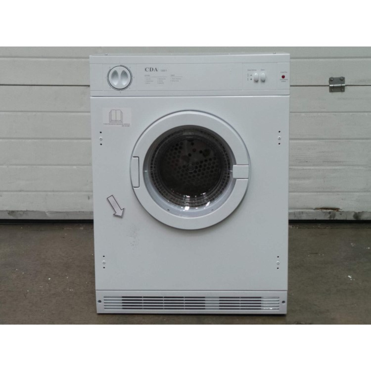 GRADE A2 - Light cosmetic damage - CDA CI921 7kg Integrated Vented Tumble Dryer - White