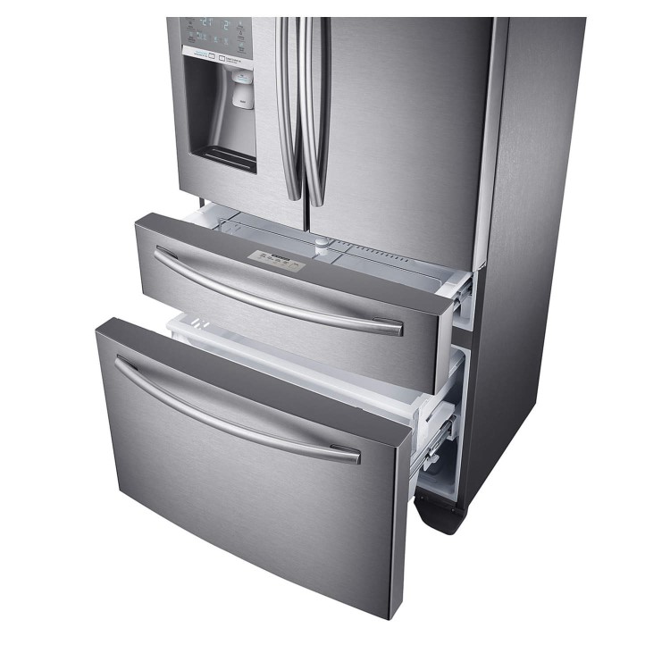 GRADE A2 - Light cosmetic damage - Samsung RF24HSESBSR Stainless Steel French Door Fridge Freezer