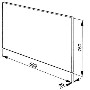 Smeg KIT1A1SE6 90cm Wide Polished Stainless Steel Splashback