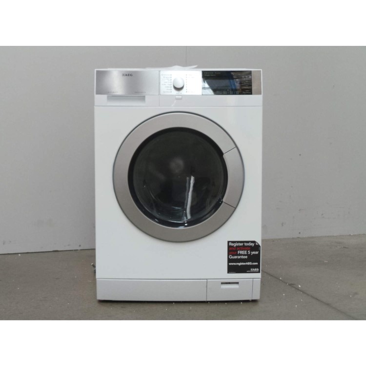 GRADE A2 - Light cosmetic damage - AEG L98699FL 9 Series LogiControl 9kg 1600rpm Freestanding Washing Machine - White