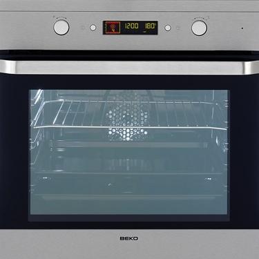 Beko OIM22500XP Pyrolytic Multifunction Electric Built-in Single Oven - Anti-Fingerprint Stainless Steel