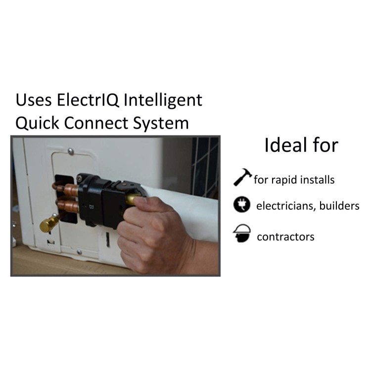 GRADE A3 - 12000 BTU Panasonic Powered Quick Connector Wall Mounted Inverter Air Conditioner with 4 metres pipe kit 5 years warranty