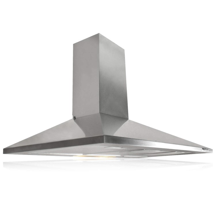 GRADE A1 - As new but box opened - ElectriQ 90cm Traditional Chimney Hood - Stainless Steel