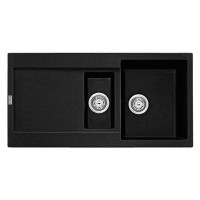 Franke MRG651OX Maris 1.5 Bowl Granite Sink with Reversible Drainer in Onyx