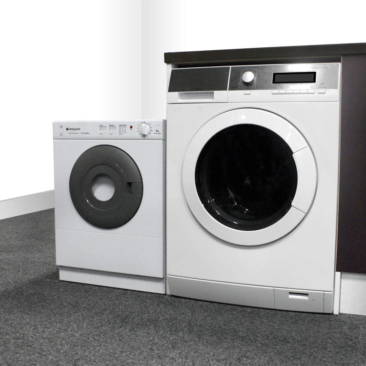 GRADE A1 - As new but box opened - Hotpoint V4D01P 4kg Small Vented Tumble Dryer White