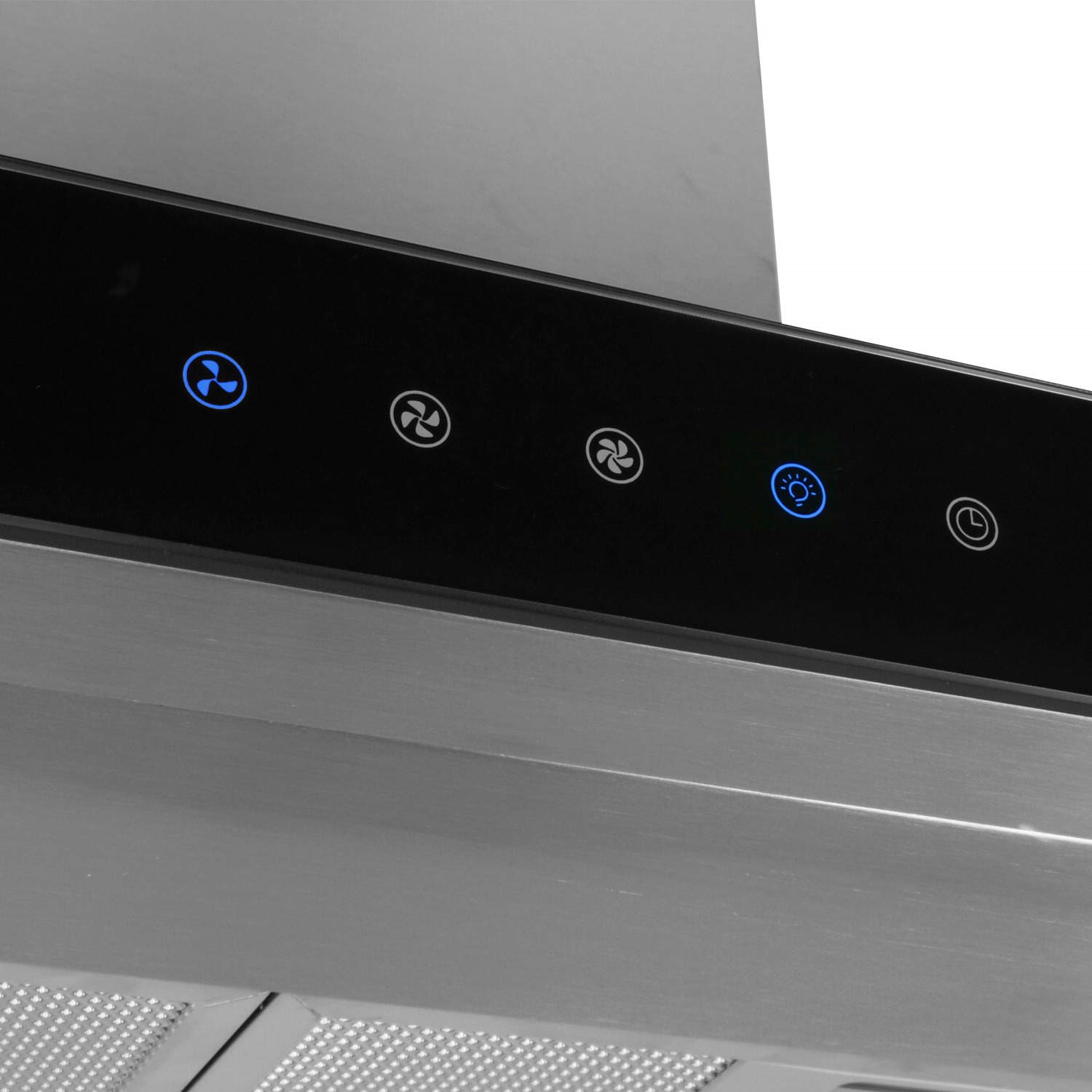 electriQ 60cm Slimline Electronic Cooker Hood Stainless Steel