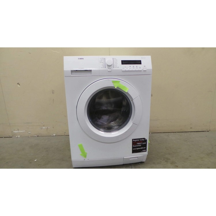 GRADE A3 - Heavy cosmetic damage - AEG L75670FL 7 Series 1600rpm Freestanding Washing Machine in White