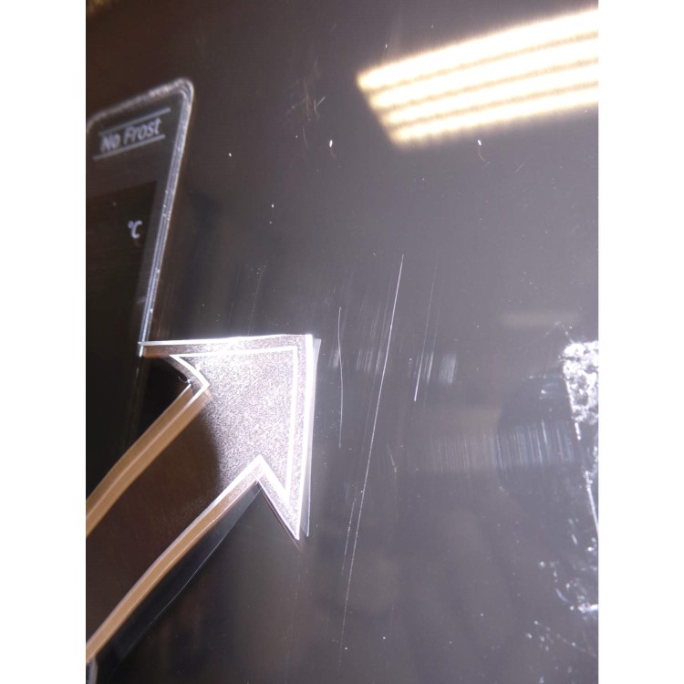 GRADE A3 - Heavy cosmetic damage - Samsung RZ28H6150BC Gloss Black Freestanding Freezer