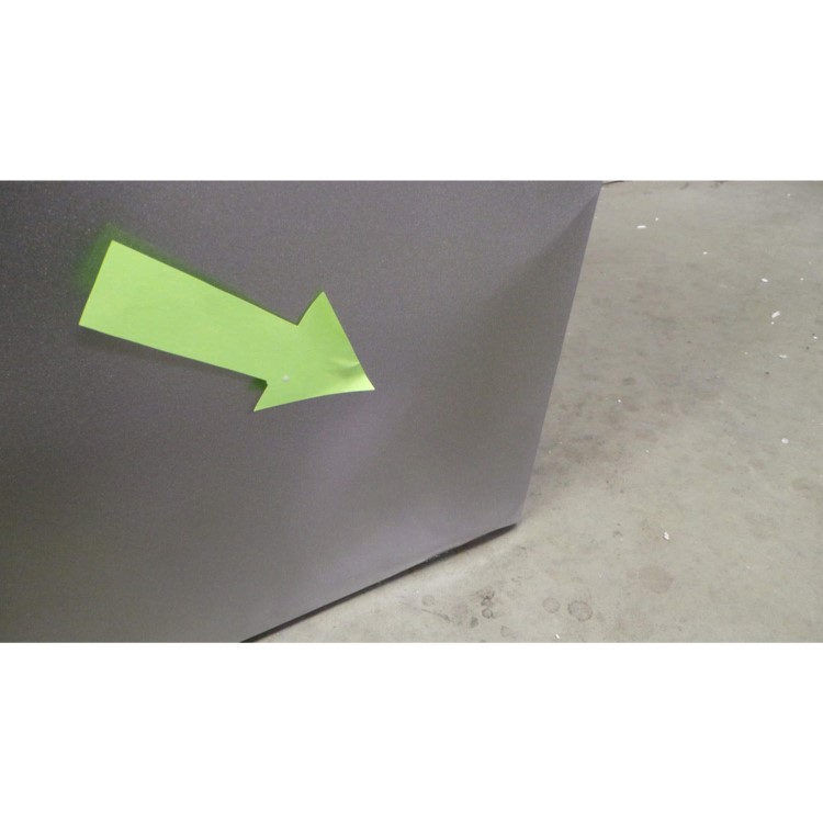 GRADE A3 - Heavy cosmetic damage - AEG S71700TSX0 Under Counter Larder Freestanding Fridge - Silver With Stainless Steel Door
