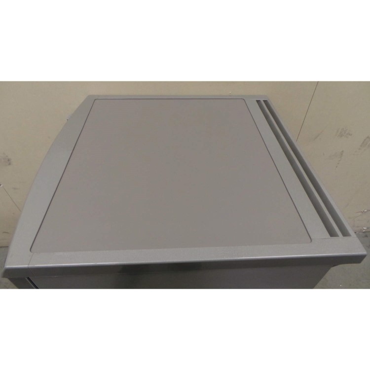 GRADE A3 - Heavy cosmetic damage - AEG S71700TSX0 Under Counter Larder Freestanding Fridge - Silver With Stainless Steel Door