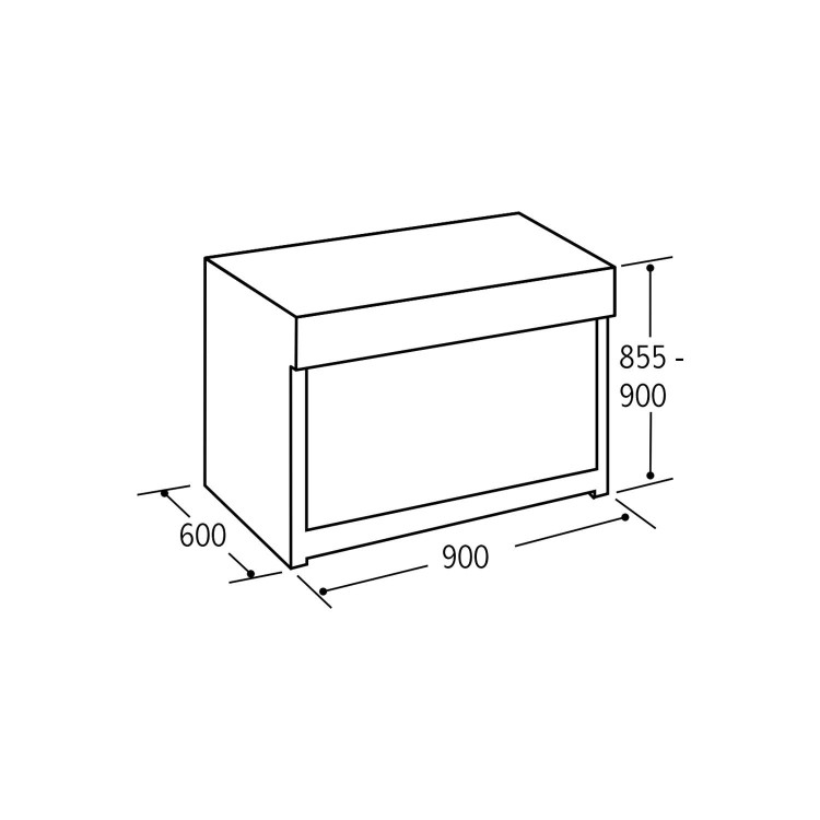 GRADE A2 - Matrix MR111SS Single Oven Multifunction 90cm Dual Fuel Range Cooker - Stainless Steel