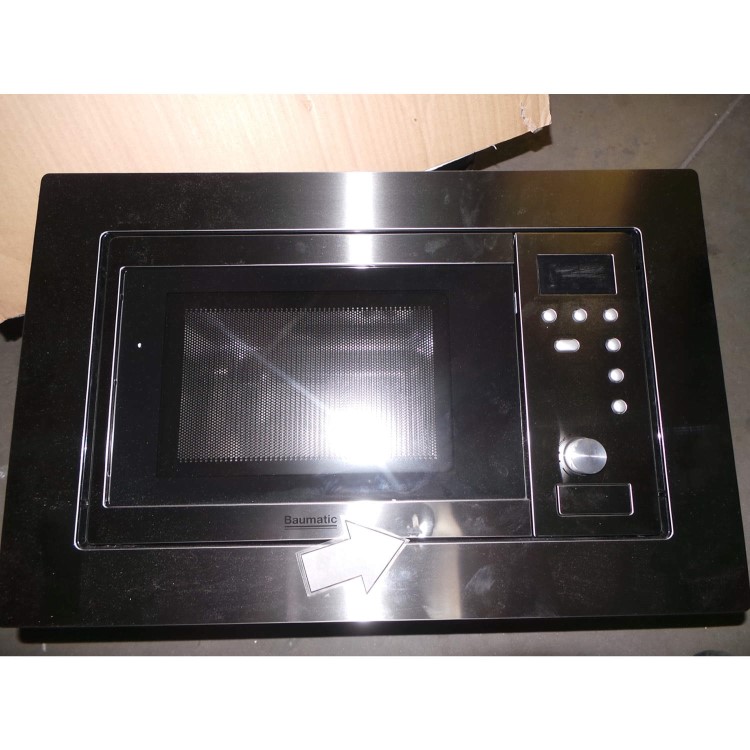 GRADE A3 - Baumatic BMM204SS 20 Litre Built-in Microwave Oven - Stainless Steel