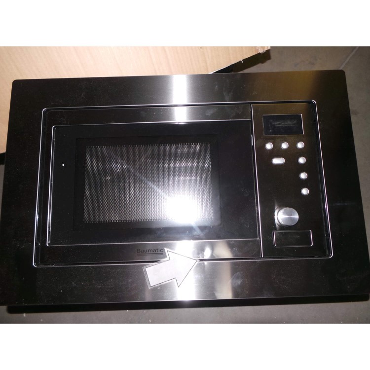 GRADE A3 - Baumatic BMM204SS 20 Litre Built-in Microwave Oven - Stainless Steel
