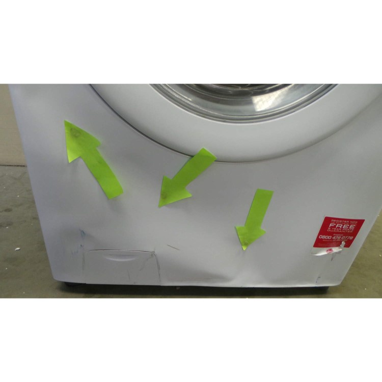 GRADE A3 - Heavy cosmetic damage - Hoover WDYN9666PG-80 Dynamic 9 and 6kg 1600rpm Freestanding Washer Dryer - White