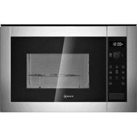 GRADE A3 - Heavy cosmetic damage - Neff H12GE60N0G Built-in Microwave Oven And Grill For A 60cm Cabinet - Stainless Steel