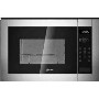 GRADE A3 - Heavy cosmetic damage - Neff H12GE60N0G Built-in Microwave Oven And Grill For A 60cm Cabinet - Stainless Steel