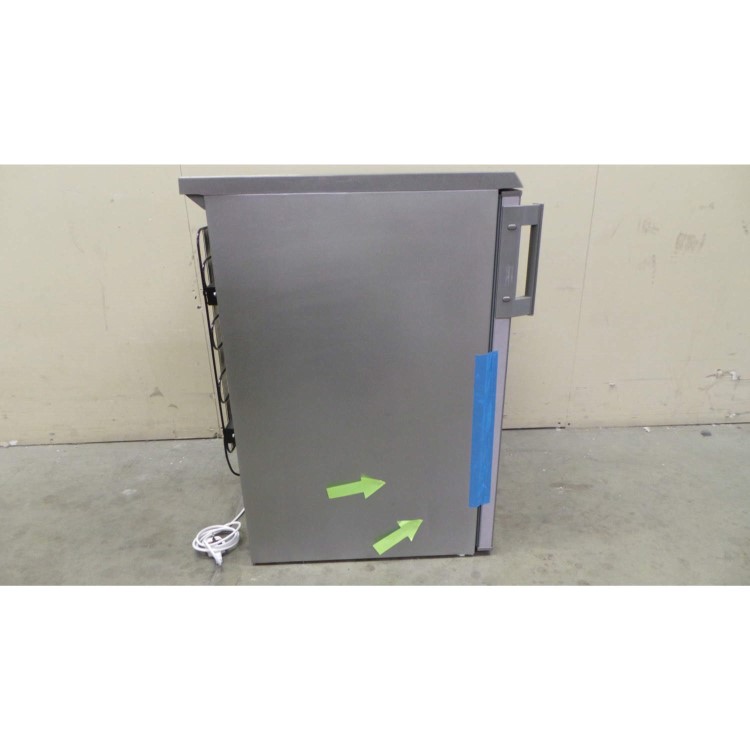 GRADE A3 - Moderate Cosmetic Damage - AEG S71700TSX0 Under Counter Larder Freestanding Fridge - Silver With Stainless Steel Door
