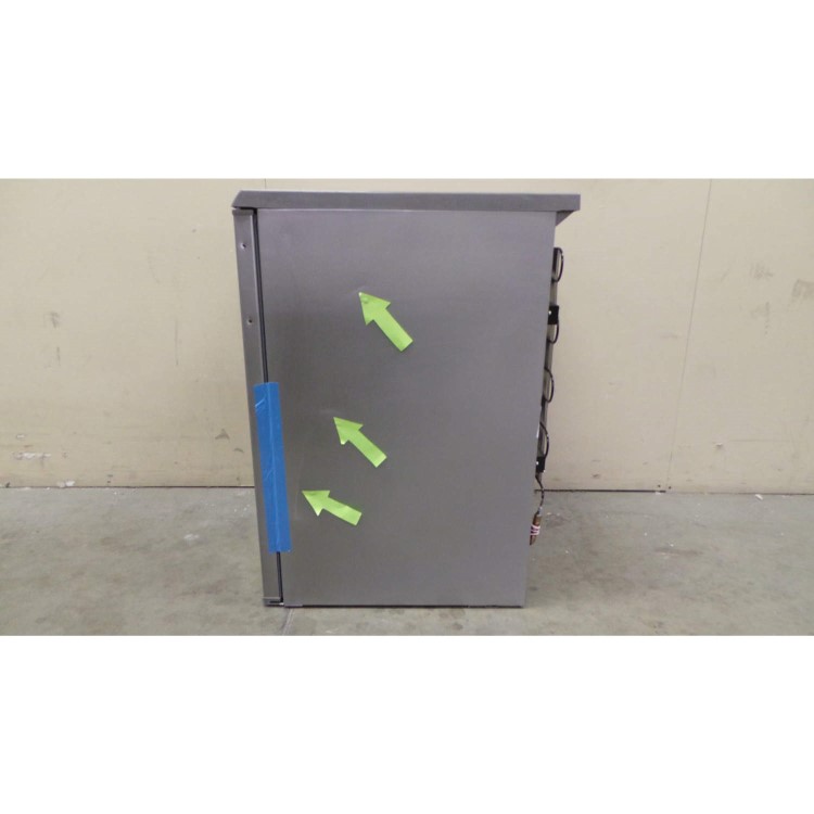 GRADE A3 - Moderate Cosmetic Damage - AEG S71700TSX0 Under Counter Larder Freestanding Fridge - Silver With Stainless Steel Door