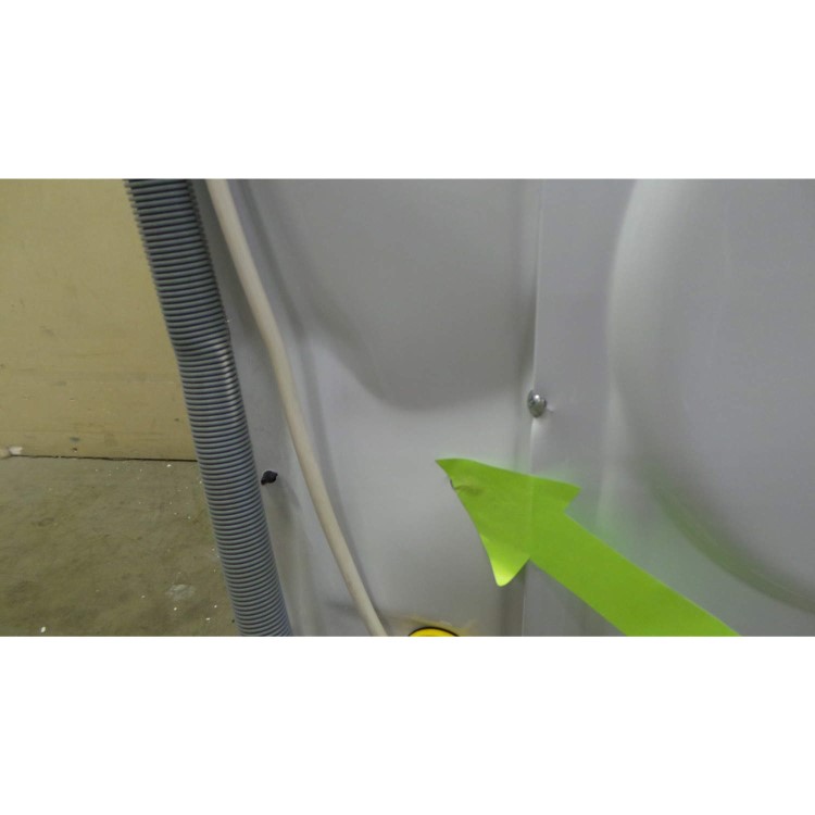 GRADE A3 - Heavy cosmetic damage - Hotpoint WMUD10637P 10kg 1600 Spin Freestanding Washing Machine Polar White