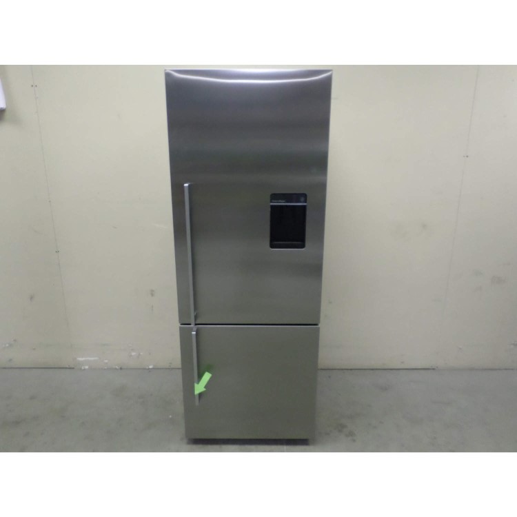 GRADE A3 - Heavy cosmetic damage - Fisher & Paykel E402BRXFDU4 24059  63.5cm Wide Flat Door Right Hand Hinge Freestanding Fridge Freezer With Ice And Water - EZKleen Stainless Steel