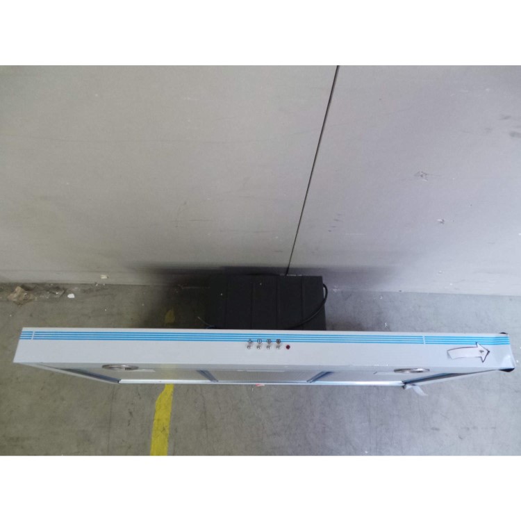 GRADE A3 - Heavy cosmetic damage - Smeg KSE91X-1 Cucina 90cm Chimney Cooker Hood Stainless Steel