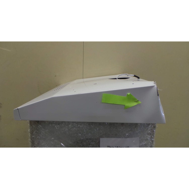 GRADE A3 - Heavy cosmetic damage - ElectriQ eIQCHVISWH60 60cm Conventional Cooker Hood White