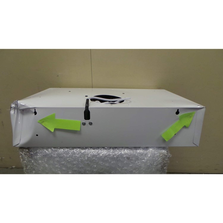 GRADE A3 - Heavy cosmetic damage - ElectriQ eIQCHVISWH60 60cm Conventional Cooker Hood White