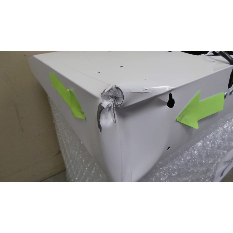 GRADE A3 - Heavy cosmetic damage - ElectriQ eIQCHVISWH60 60cm Conventional Cooker Hood White