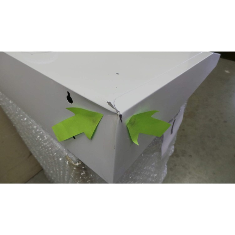GRADE A3 - Heavy cosmetic damage - ElectriQ eIQCHVISWH60 60cm Conventional Cooker Hood White