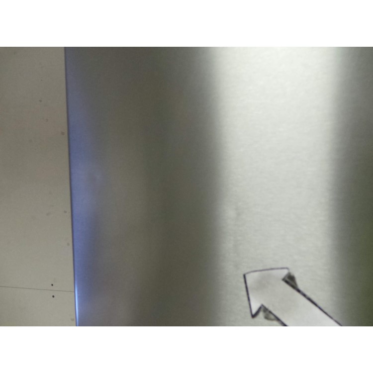 GRADE A2 - Light cosmetic damage - Zanussi ZRB34315XA Frost Free Freestanding Fridge Freezer With SuperFresh Drawer - Grey With Antifingerprint Stainless Steel Door
