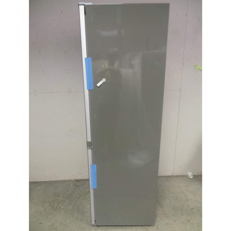 GRADE A2 - Light cosmetic damage - Zanussi ZRB34315XA Frost Free Freestanding Fridge Freezer With SuperFresh Drawer - Grey With Antifingerprint Stainless Steel Door