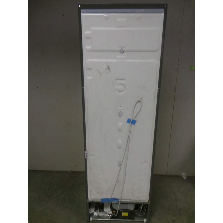 GRADE A2 - Light cosmetic damage - Zanussi ZRB34315XA Frost Free Freestanding Fridge Freezer With SuperFresh Drawer - Grey With Antifingerprint Stainless Steel Door