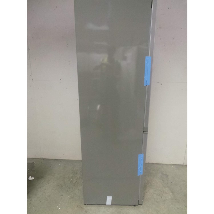 GRADE A2 - Light cosmetic damage - Zanussi ZRB34315XA Frost Free Freestanding Fridge Freezer With SuperFresh Drawer - Grey With Antifingerprint Stainless Steel Door