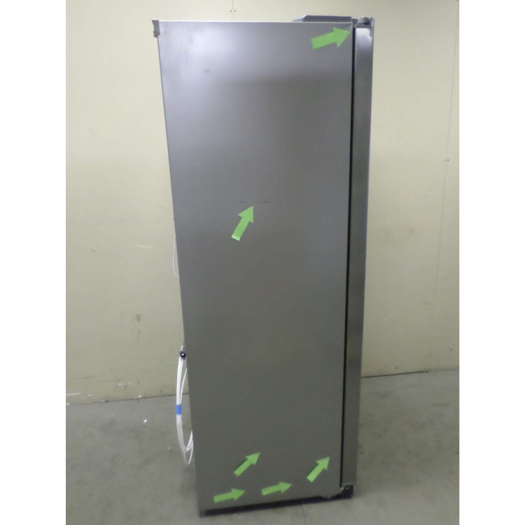 GRADE A3 - Heavy cosmetic damage - Panasonic NR-B53V2-XB Frost Free American Fridge Freezer With Vitamin Safe And FreshZone - Stainless