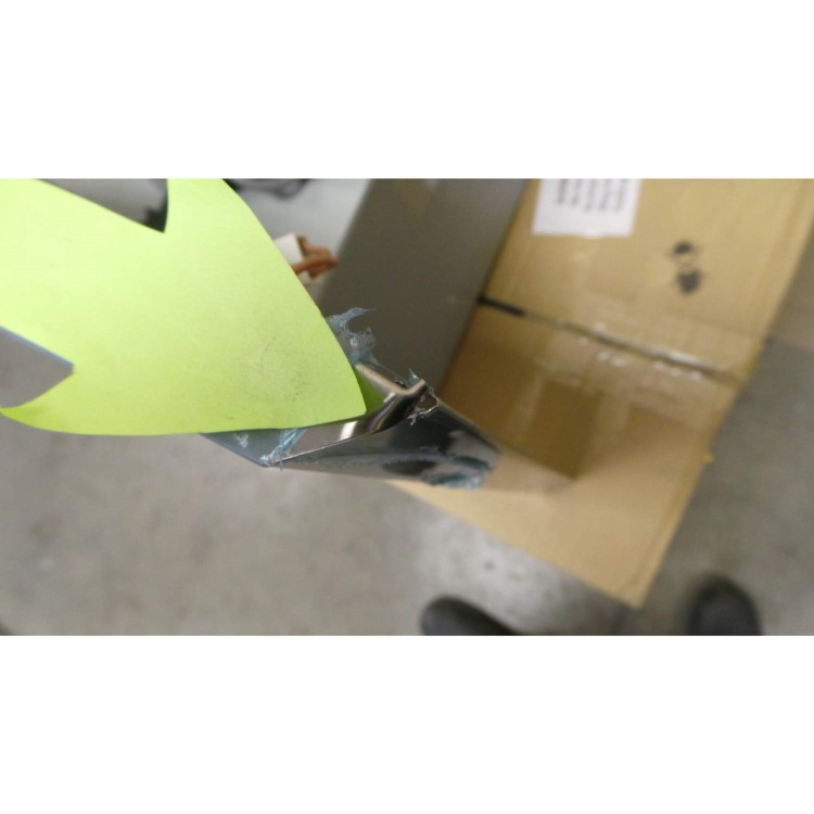 GRADE A2 - Light cosmetic damage - Zanussi ZHC6234X Curved Glass Canopy 60cm Chimney Cooker Hood Stainless Steel