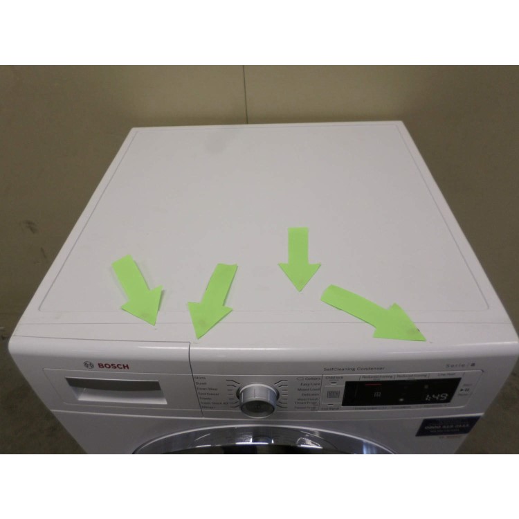 GRADE A2 - Light cosmetic damage - Bosch WTW87560GB 9kg Freestanding Condenser Tumble Dryer White