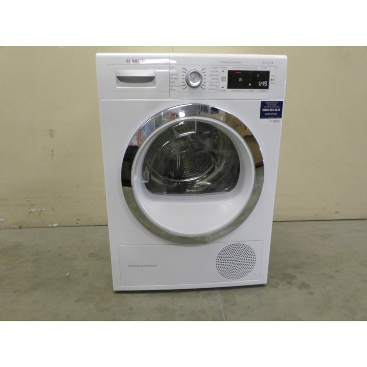 GRADE A2 - Light cosmetic damage - Bosch WTW87560GB 9kg Freestanding Condenser Tumble Dryer White