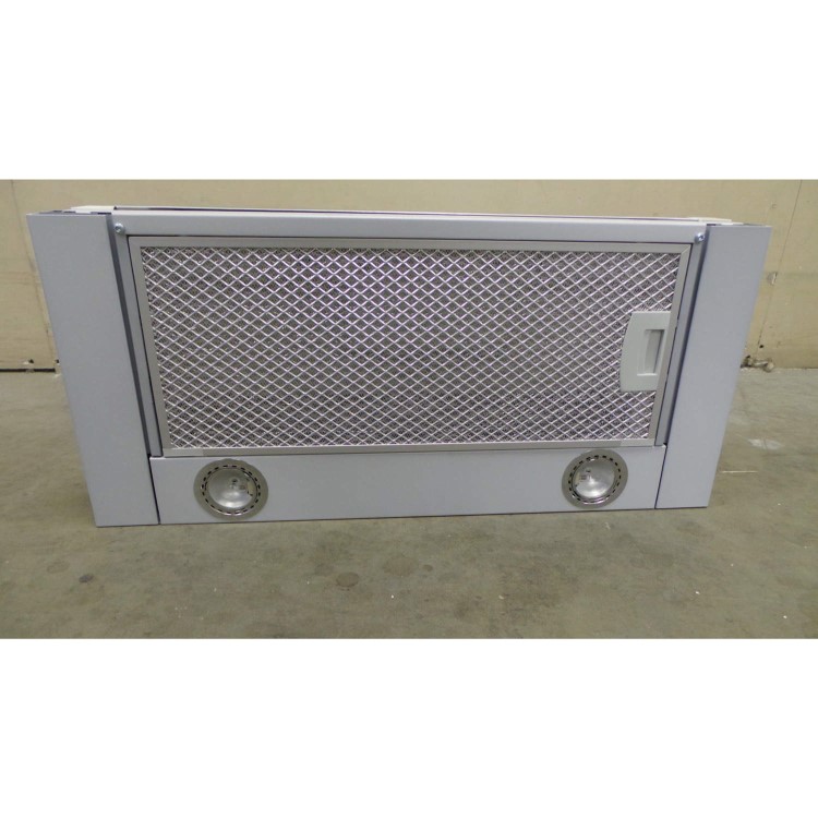 GRADE A3 - Heavy cosmetic damage - Neff D4672X0GB 60cm wide Telescopic Cooker Hood Silver Metallic