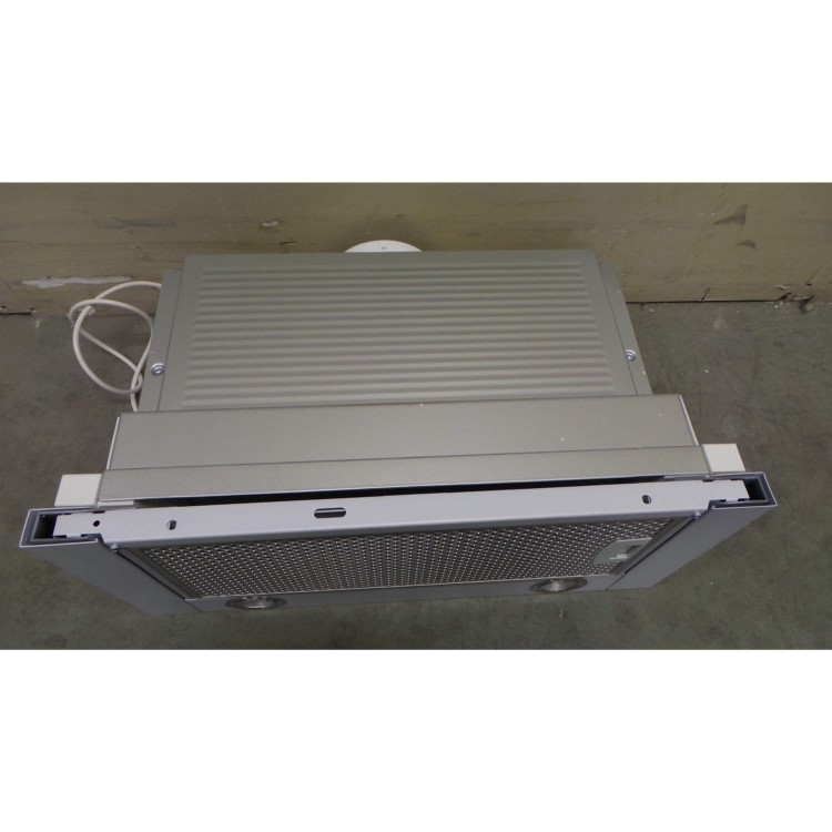 GRADE A3 - Heavy cosmetic damage - Neff D4672X0GB 60cm wide Telescopic Cooker Hood Silver Metallic